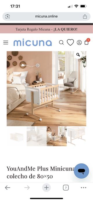 Minicuna colecho You&Me Plus Micuna