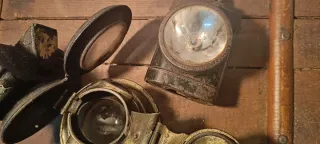 Lote 3 Faros Antiguos Bicicleta