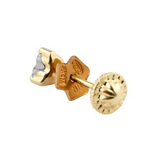 pendientes oro 18k con piedra