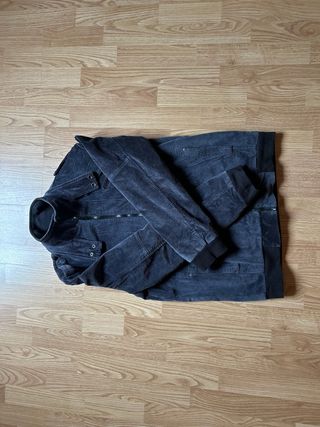 Chaqueta Pana Zara Biker Gris