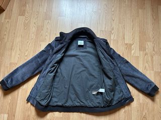 Chaqueta Pana Zara Biker Gris