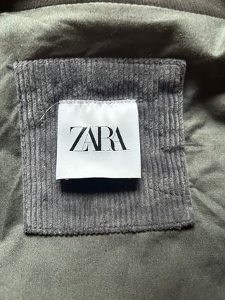 Chaqueta Pana Zara Biker Gris