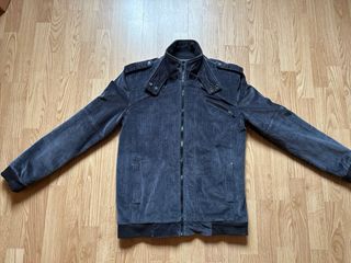 Chaqueta Pana Zara Biker Gris