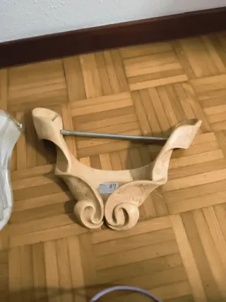 Aplique de pared cristal y cerámica