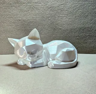 Gattino stilizzato bianco