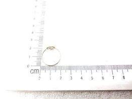 anillo oro 18k con piedra con circonita t. 21 (19,42 mm)