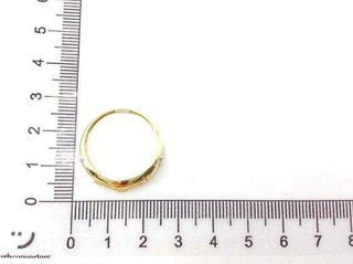 anillo oro 18k con piedra con circonita t. 17 (18,16 mm)