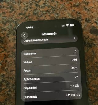 iPhone 14 Pro 512 GB negro mate