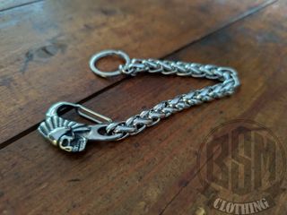 Portachiavi con indian skull