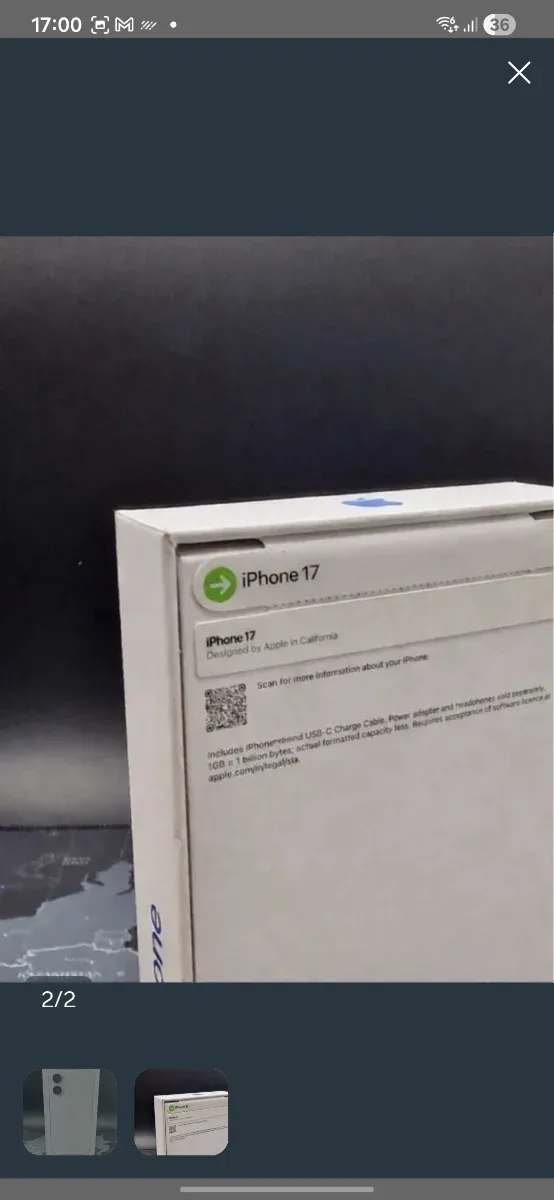 iPhone 17 256GB Blanco afbeelding 2