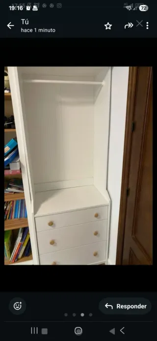 Mueble Blanco y Madera Ikea