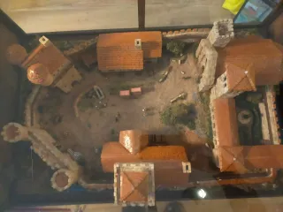 Maqueta Diorama Recinto Medieval y Pueblo Marinero