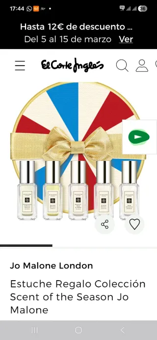 Estuche 5 fragancias Jo Malone Mujer