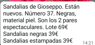Sandalias Gioseppo Talla 37