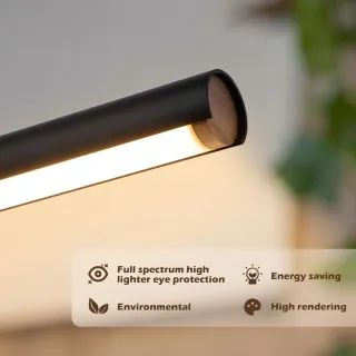 Lámpara Colgante LED Negra 80cm