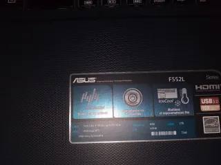 Portátil Asus Negro en buen estado.