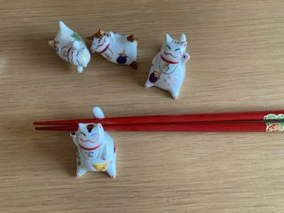 Set 5 Gatti in Ceramica da Posa-Cucchiari