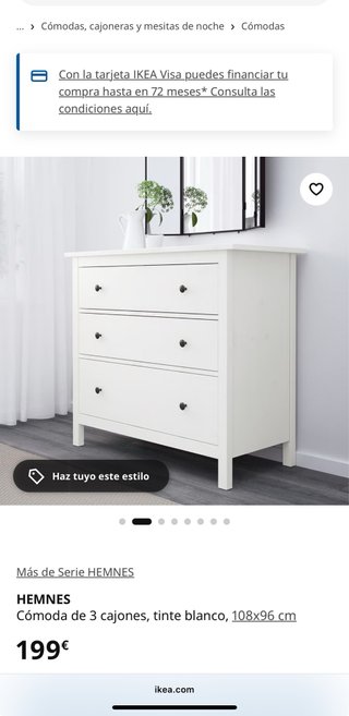 OFERTA!!!Cómoda HEMNES Ikea