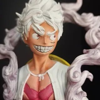 Figura Resina Luffy 30cm Pintada Mano