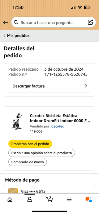Bicicleta Estática Cecotec Indoor 6000