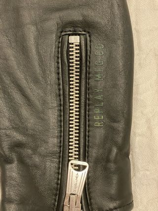 Chaqueta biker de cuero Replay