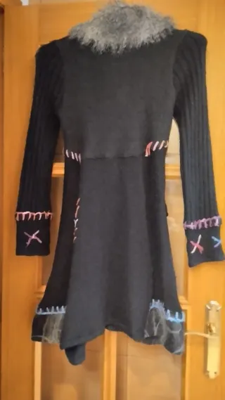 REBAJAS INVIERNO Chaqueta de punto con cuello pelo