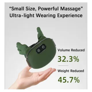 Masajeador cuello y hombros manos verdes