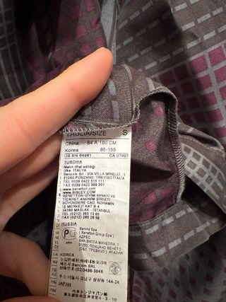 Blusa mujer morada y gris