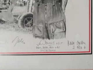 Original JG52 Günther Rall firmado por su equipo
