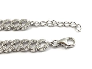 pulsera plata 925mm con piedra con circonita