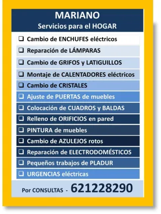 MULTISERVICIOS en La Vall D' Albaida y La Safor.