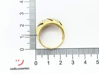 anillo oro 18k con piedra con diamante