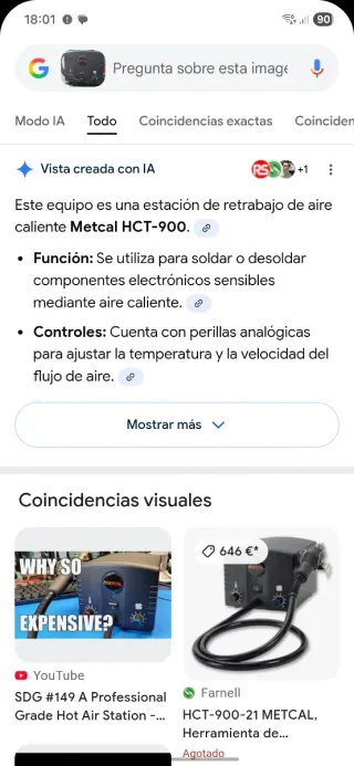 Estación de soldadura METCAL HTC-900