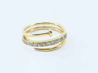 anillo oro 14k con piedra