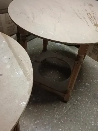 Mesas camilla redonda madera