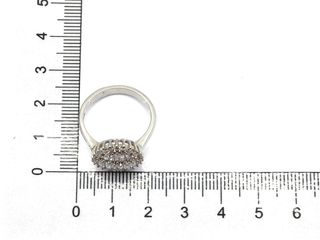 sortija plata 925mm con piedra con circonita