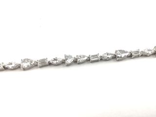 pulsera plata 925mm con piedra con circonita