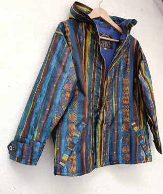 Chaqueta anorak Surfer 2000 L étnic navajo hippie
