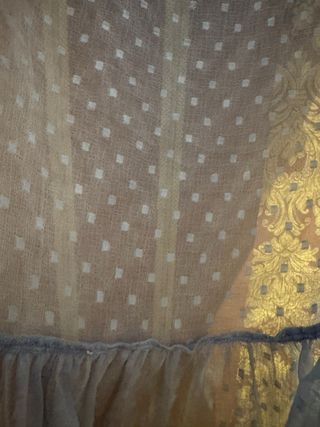 Blusa Zara azul con volantes