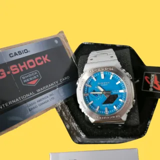 Reloj Casio G-Shock BM2100 Azul y Plata