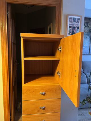 Mueble auxiliar madera 40x40x150