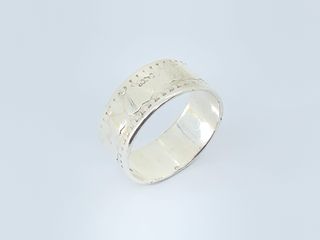 alianza plata 925mm con piedra