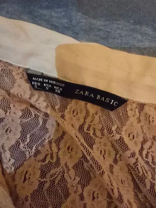 Blusa de encaje manga larga