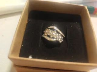 Anillo Plata 925 Flores Circonitas