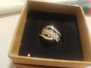 Anillo Plata 925 Flores Circonitas