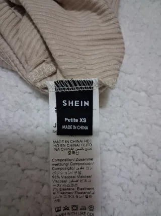 Top Shein Beige Talla XS