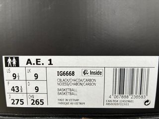 Zapatillas Baloncesto Adidas AE1 Negras