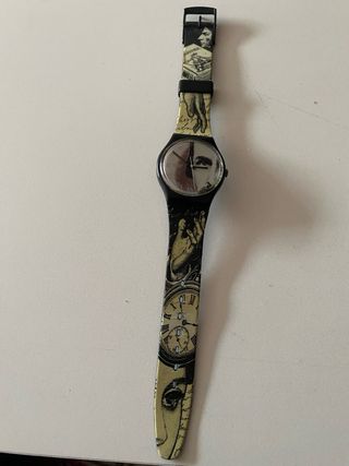 Reloj Swatch Cuadrado Negro/Plata