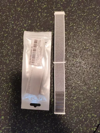 Correa Nylon 22mm Garmin Gris/Blanco