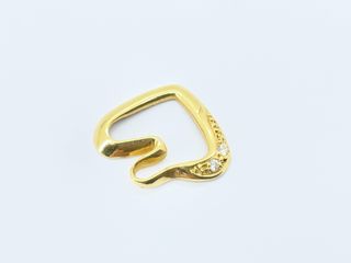 colgante oro 18k con piedra con circonita